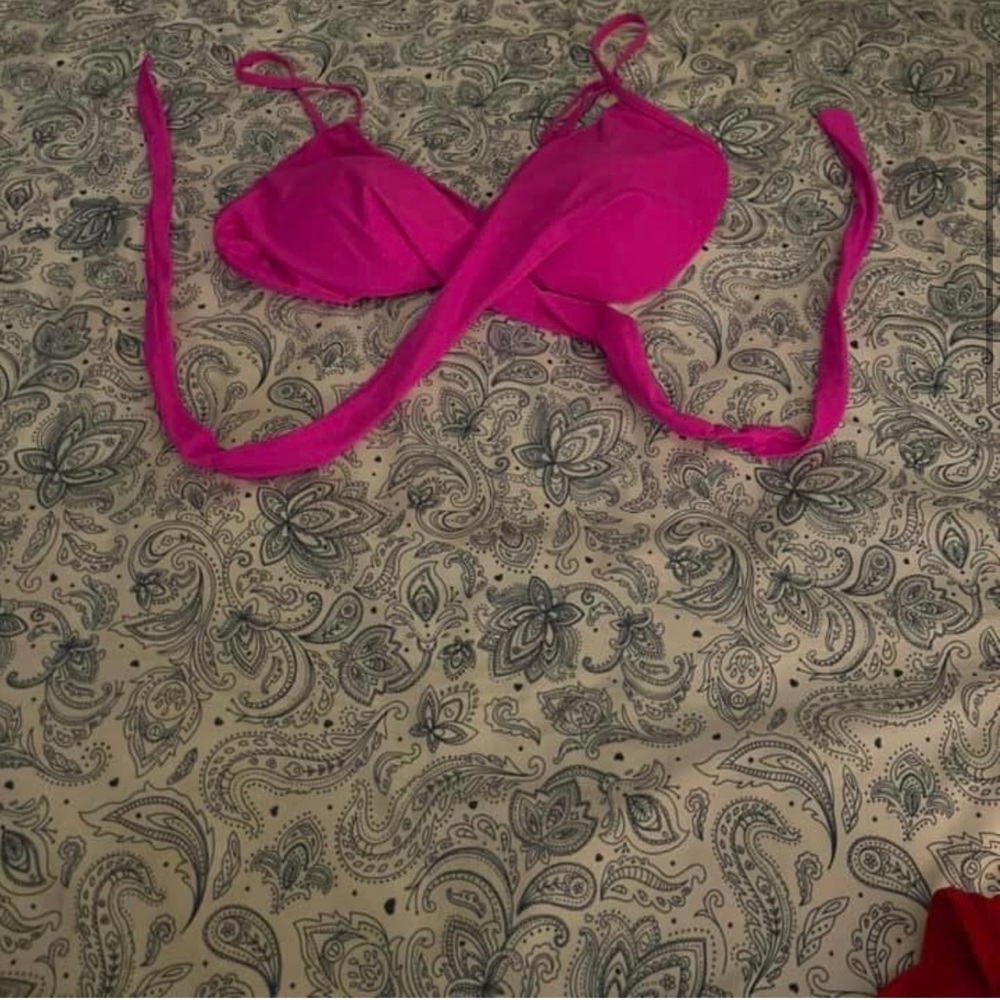 Pink swim top